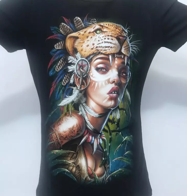 T-paita, Indian woman, Glow - T-paidat - NP748 - 1