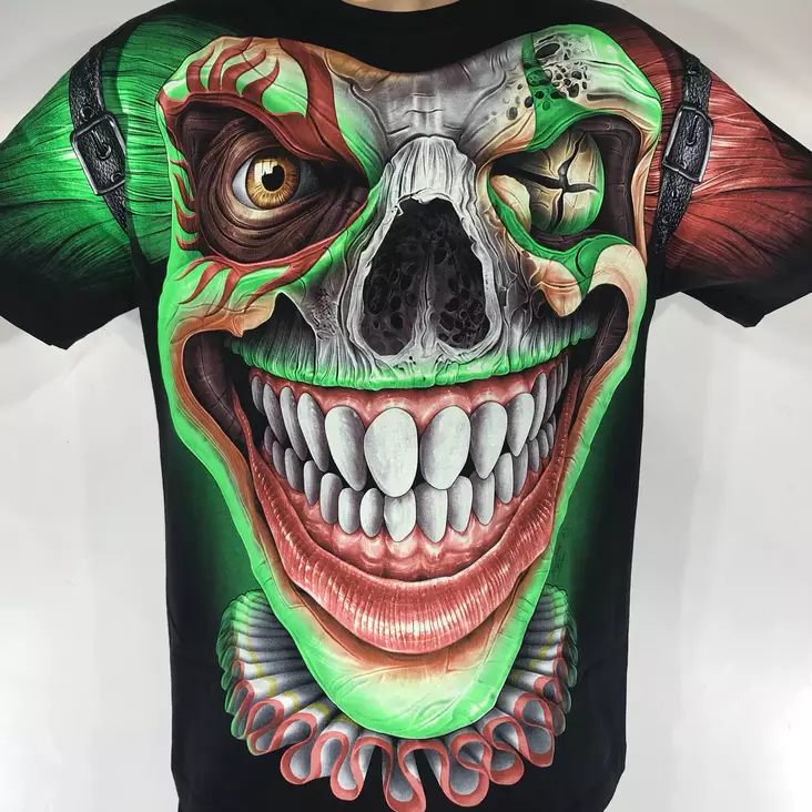 T-paita, Joker skull, Full HD glow - T-paidat - TP1218 - 1