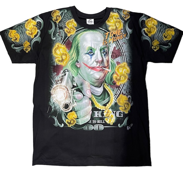 T-paita Time Is Money, musta - T-paidat - TP1358 - 1