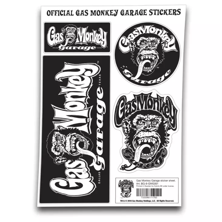 Tarra-arkki A4, Gas Monkey - Tarrat - TAR288 - 1