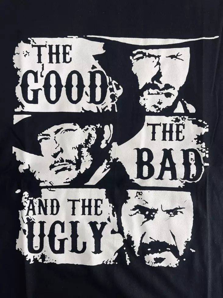 Tpaita hyvät pahat rumat musta tpaita - T-paidat - TP1268 - 1