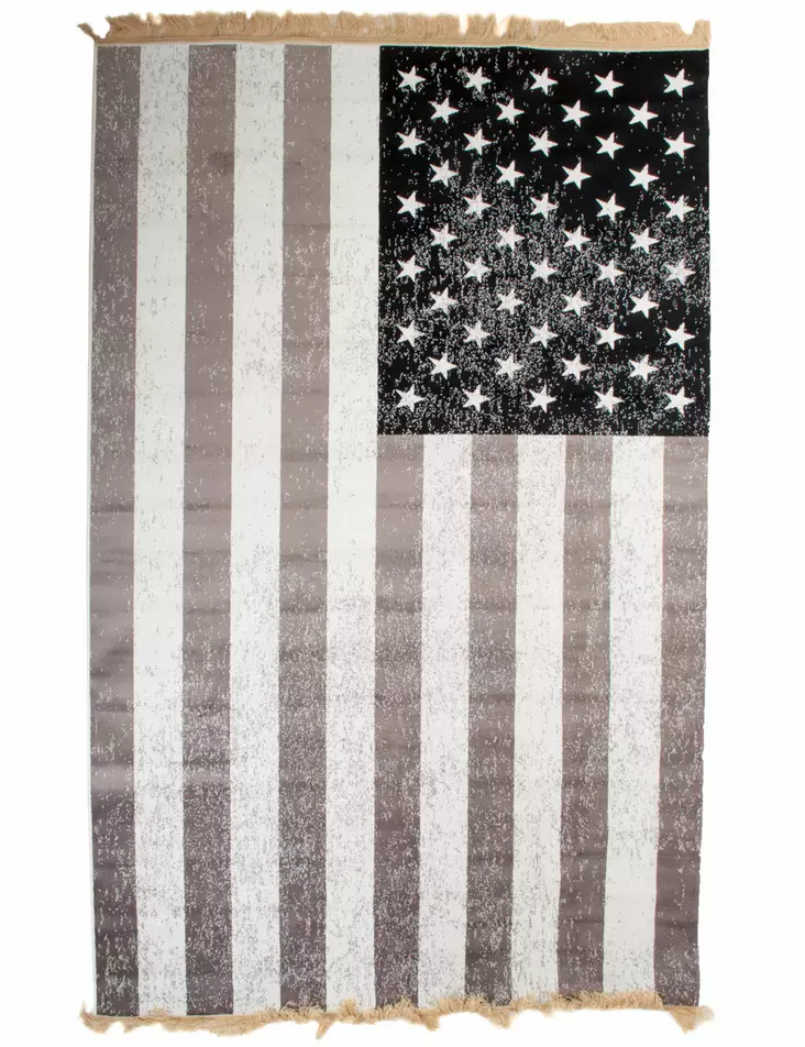 Viskoosimatto-USA lippu-musta-140x200 cm-MAT8 - Kodin tekstiilit - MAT8 - 1