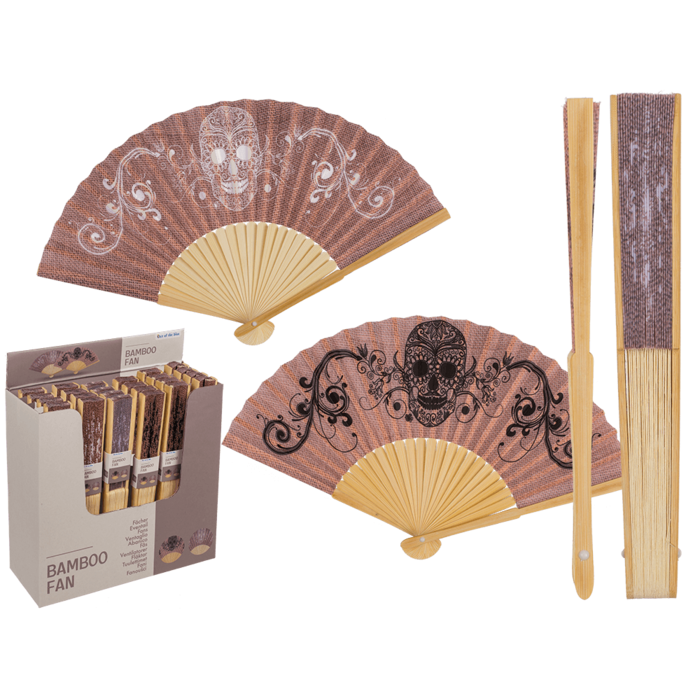 Viuhka pääkallolla musta tai valk - Oheistuotteet - VIUH8 - 1