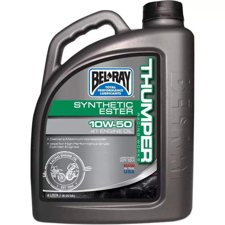 WORKS THUMPER RACING SYNTHETIC ESTER BLEND 4-STROKE ENGINE OIL 10W-50 4 LITER - Öljyt - 36010168 - 1