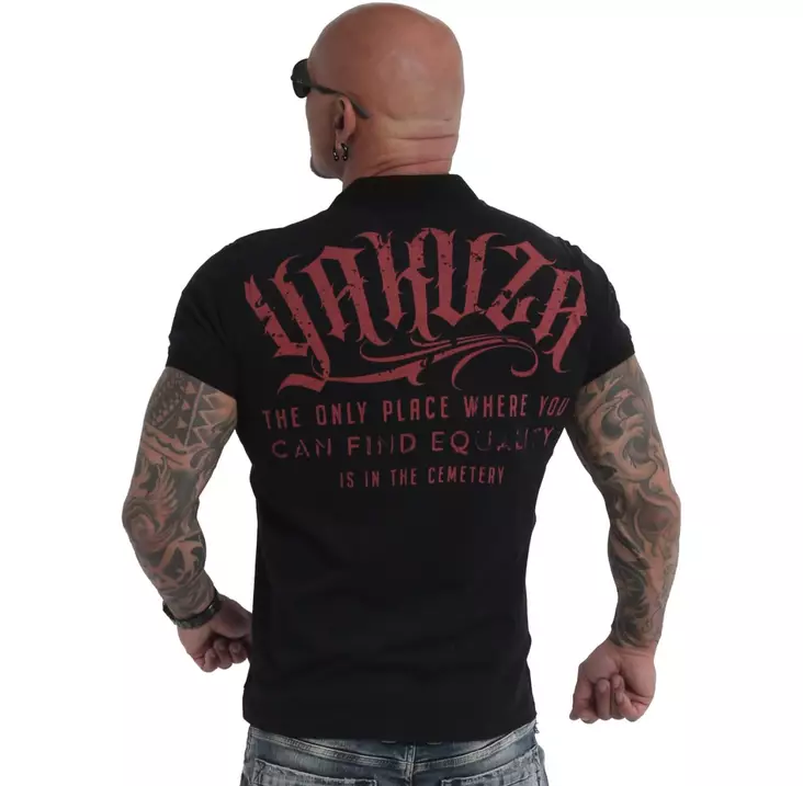 Yakuza pikeepaita Equality, musta - T-paidat - YA18 - 1