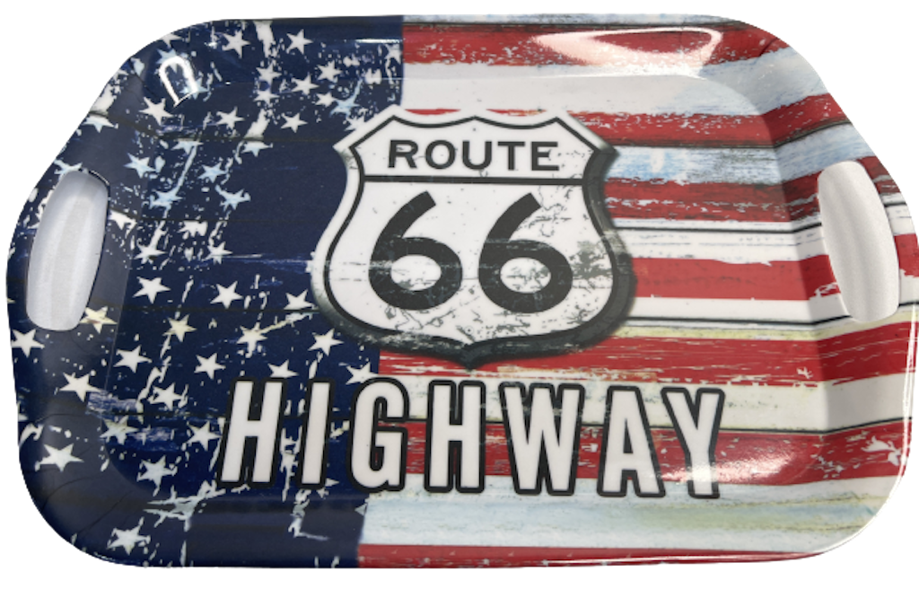 Tarjotin Route 66 Highwayusa Lippu Tarjotin ROUTE 66 HIGHWAY 36x25cm tarjotin-route-66-highwayusa-lippu-tarjotin-route-66-highway-36x25cm