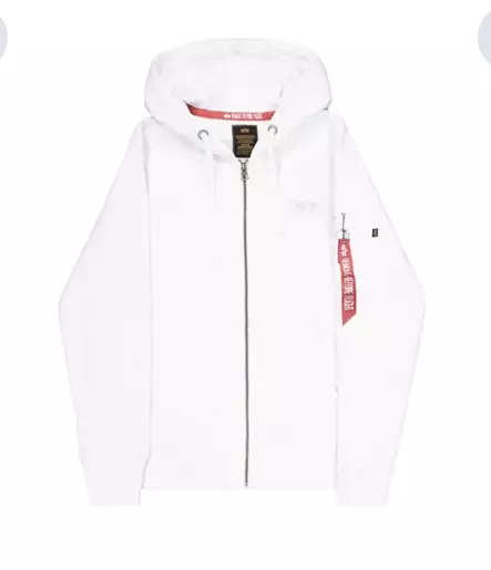 Alpha Huppari White Back print - Hupparit - ALP129 - 2