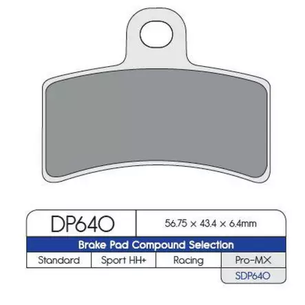 BRAKE PAD SDP PRO MX HIGH FRICTION OFFROAD - Jarrupalat - 17210159 - 1