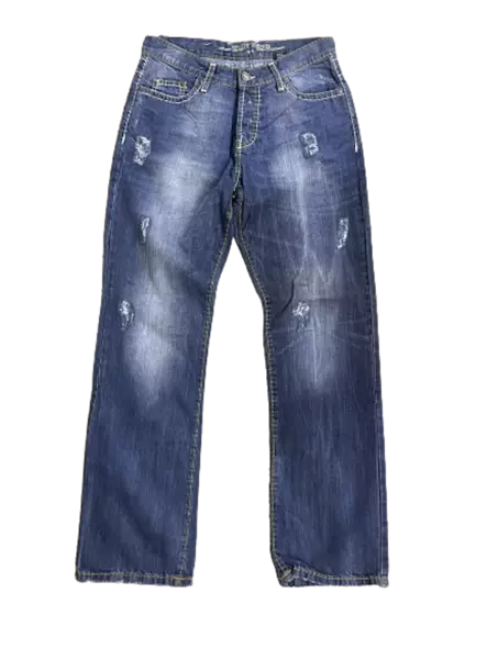 Farkut G-72 sininen kulutettu 6-reikää - Farkut - FAR59 - 1