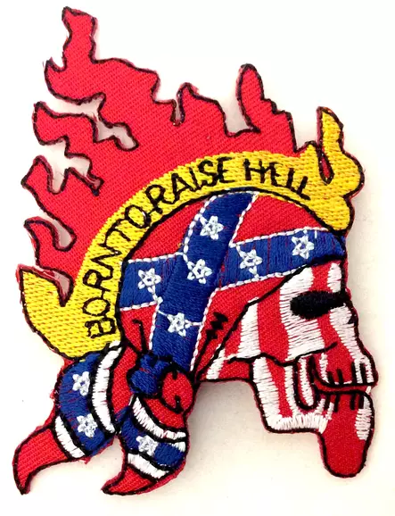 Kangasmerkki, Born to raise he.. - Kangasmerkit - K1379 - 1