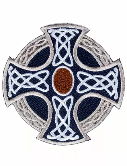 Kangasmerkki, maltanristi koristeilla - Kangasmerkit - K1039 - 1