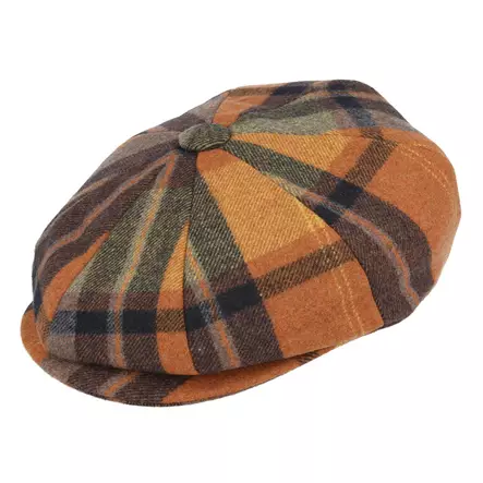 Lätsä Sinapinruskea Tartan-ruutu - Flat Capit - LC839 - 2