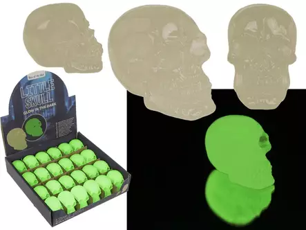 Minikallo, pimeässä hohtava - Kallot, Halloweenrekvisiitta - HOR729 - 1