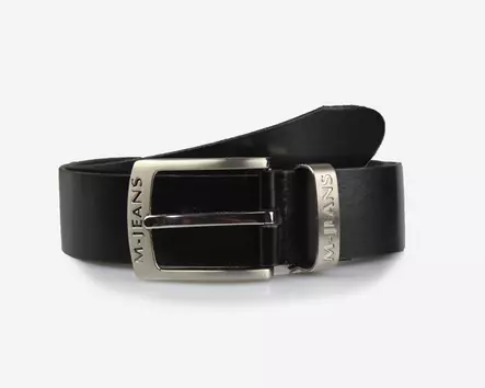 Nahkavyö musta 40-mm farkkuvyö - Nahkavyöt - KV189 - 1