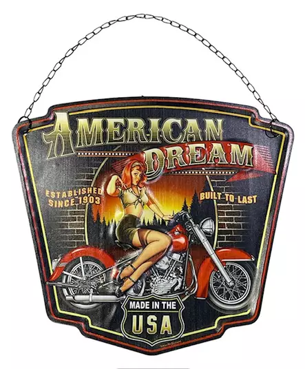 Peltikyltti American Dream, Route US 66 - Taulut, kehykset - PELT349 - 2