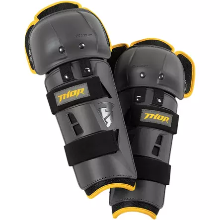 SECTOR GP KNEE GUARD CHARCOAL/YELLOW ONE SIZE - Rintapanssarit ja muut suojat - 27040429 - 1