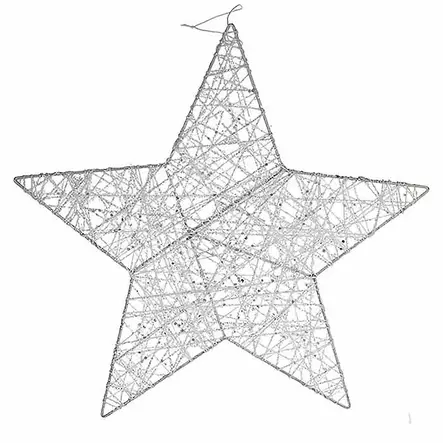 Valkoinen metallitähti - Joulu - JOULU39 - 1