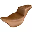 2-UP SEAT STEP UP LS FRONT|REAR SADDLEHYDE™|SADDLEGEL™ BROWN - Satulat ja satulanpäälliset - 08011059 - 1