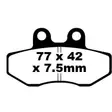 BRAKE PAD FA SERIES ORGANIC - Jarrupalat - 17220609 - 1