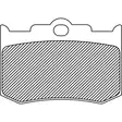 BRAKE PAD ORGANIC PM 125X4R/137X4B/125X4SPH - Jarrupalat - 17200209 - 1