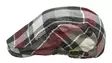 Flatcap harmaa valko puna ruudullinen - Flat Capit - LC669 - 1