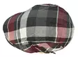 Flatcap harmaa valko puna ruudullinen - Flat Capit - LC669 - 4