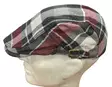 Flatcap harmaa valko puna ruudullinen - Flat Capit - LC669 - 2