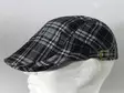 Flatcap, mustavalkoruutu - Flat Capit - LC519 - 1