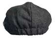 Flatcap Tweed, tummanharmaa - Flat Capit - LC789 - 3