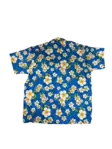 Havaijipaita, Sininen, valkoiset kukat - Kauluspaidat - KP199 - 2