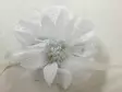 Hiuskoriste,iso kukka klipsillä, valk. - Hiuskoristeet - PIN39 - 1