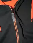 Huppari-musta-oranssi fleecevuori-CU259-etukuva - Hupparit - CU259 - 5