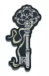 Kangasmerkki Key Skull - Kangasmerkit - K1669 - 1
