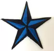 Kangasmerkki, Nautical star sininen - Kangasmerkit - K859 - 1