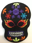 Kangasmerkki, Sugar Skull, musta - Kangasmerkit - K1099 - 1