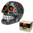 Kukkakallo, Day of the Dead - Kallot, Halloweenrekvisiitta - HOR419 - 7