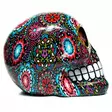 Kukkakallo, Day of the Dead - Kallot, Halloweenrekvisiitta - HOR419 - 3