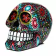 Kukkakallo, Day of the Dead - Kallot, Halloweenrekvisiitta - HOR419 - 1