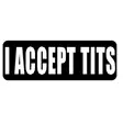 Kypärätarra, I accept tits - Tarrat - TAR169 - 1