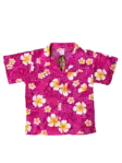 Lasten Havaijipaita, Pinkki, valko-kelta - T-paidat - KID449 - 1