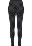 Leggingsit vinoruutu mustaharmaa - Leggingsit - LEG119 - 2