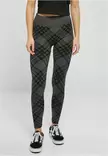 Leggingsit vinoruutu mustaharmaa - Leggingsit - LEG119 - 1