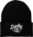 Lucky13 pipo musta brode logo - Pipot - L149 - 1