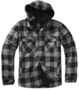 Lumberjacket hupulla musta hiilenharmaa - Kangastakit - T559 - 1