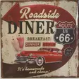 Magneetti Roadside Diner 7x7 cm - Koriste-esineet - MAG49 - 1