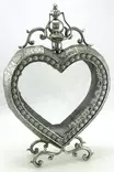 Metallilyhty Sydän - Lyhty valaistus kynttilät - LYHTY19 - 1