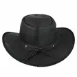 Nahkainen Cowboy Hattu, musta - Hatut - HAT149 - 4