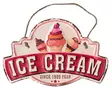 Peltikyltti ICE CREAM, 30 x 20 cm - Taulut, kehykset - PELT449 - 1