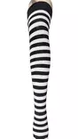 Pitkät sukat 38/41 Mustavalkoraita - Sukat - SU299 - 2