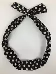 Rautalankahuivi, Polka Dot, musta - Hiuskoristeet - HU389 - 3